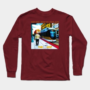 MKE HOP • Milwaukee Streetcar Long Sleeve T-Shirt